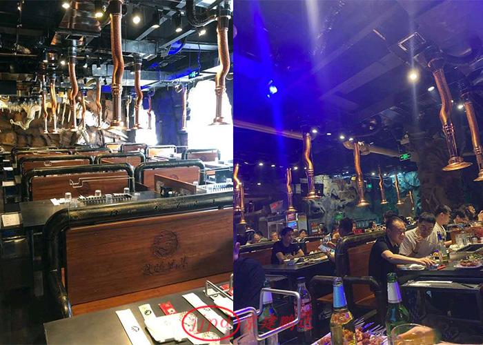 燒烤店使用的全自動商用無煙燒烤桌的原理